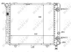 NRF 59103 - Chladič vody -