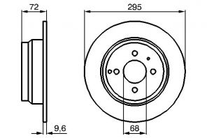 Bosch 0 986 478 640 - Brzdový kotúč -