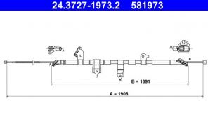 ATE 24.3727-1973.2 - Brzdové lano -