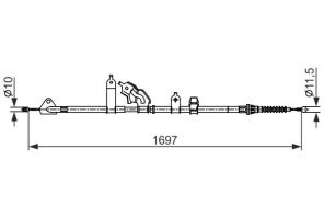 Bosch 1 987 482 565 - Brzdové lano -