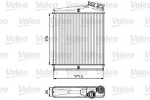 Valeo 811512 - Výmenník tepla vnútorného kúrenia -