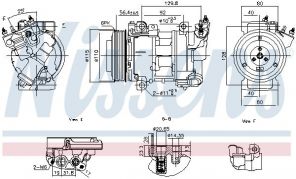 Nissens 891016 - Kompresor -