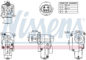 Nissens 98174 - Ventil AGR/EGR -