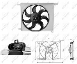 NRF 47686 - Ventilátor motora -