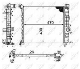NRF 58476 - Chladič vody -