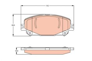 TRW GDB2268 - Brzdové platničky -