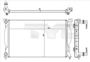 TYC 702-0012-R - Chladič vody -