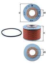 Knecht OX 16D - Olejový filter -