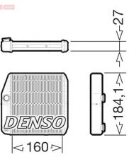 Denso DRR09076 - Výmenník tepla vnútorného kúrenia