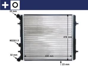 Mahle CR 367 000S - Chladič vody -