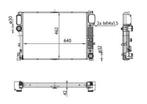 Mahle CR 38 000S - Chladič vody -