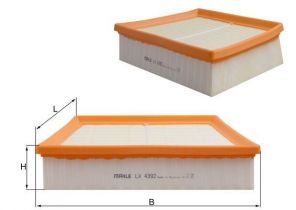 Knecht LX 4392 - Vzduchový filter