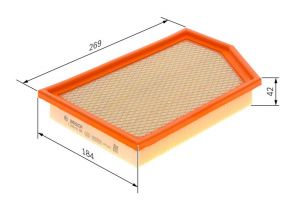 Bosch F 026 400 586 - Vzduchový filter -