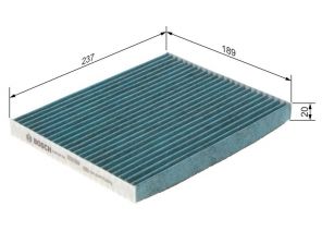 Bosch 0 986 628 554 - Peľový filter