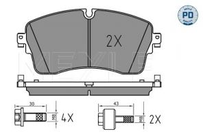Meyle 025 224 8517/PD - Brzdové platničky -