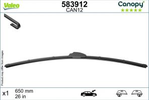 Valeo 583912 - Stieracia lišta -