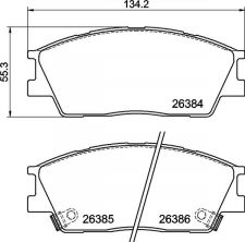 Brembo P 30 126 - Brzdové platničky -