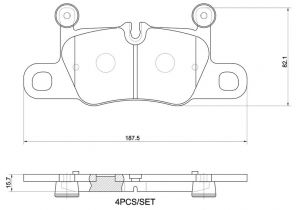Brembo P 65 044 - Brzdové platničky -