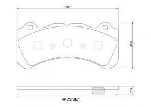 Brembo P 86 034 - Brzdové platničky -