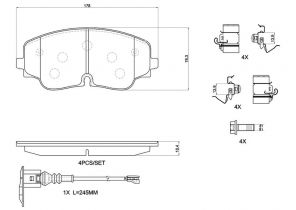 Brembo P 85 193 - Brzdové platničky -