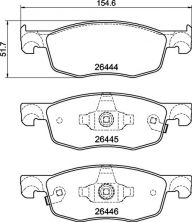 Brembo P 83 185 - Brzdové platničky -