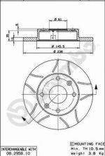 Brembo 08.2958.75 - Brzdový kotúč -