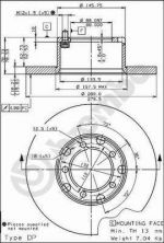 Brembo 08.3959.20 - Brzdový kotúč -