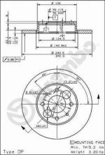 Brembo 08.4917.20 - Brzdový kotúč -