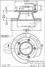 Brembo 08.5181.10 - Brzdový kotúč -