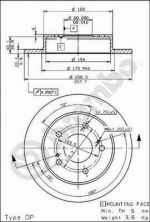 Brembo 08.5443.20 - Brzdový kotúč -