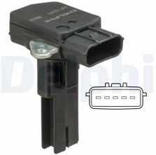 Delphi AF10343-12B1 - Snímač množstva pretekajúceho vzduchu -