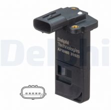 Delphi AF10493-12B1 - Snímač množstva pretekajúceho vzduchu -