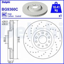 Delphi BG9360C - Brzdový kotúč -