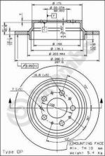Brembo 08.7765.75 - Brzdový kotúč -