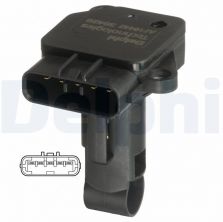 Delphi AF10442-12B1 - Snímač množstva pretekajúceho vzduchu -