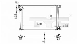 TYC 703-0011 - Chladič vody -
