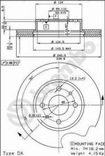 Brembo 09.3023.20 - Brzdový kotúč -