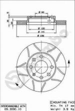 Brembo 09.3090.75 - Brzdový kotúč -