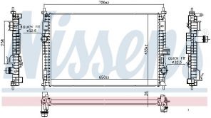 Nissens 606342 - Chladič vody -