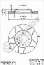 Brembo 09.4765.75 - Brzdový kotúč -