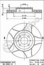Brembo 09.4939.75 - Brzdový kotúč -