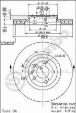 Brembo 09.5180.10 - Brzdový kotúč -