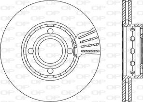 Open Parts BDR1040.20 - Brzdový kotúč -