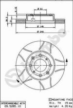 Brembo 09.5285.75 - Brzdový kotúč -