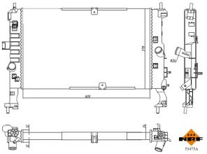 NRF 53475A - Chladič vody -