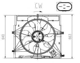 NRF 47920 - Ventilátor motora -