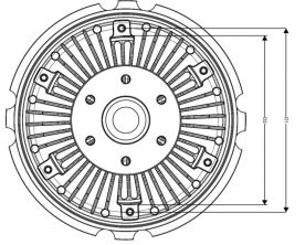 NRF 49722 - Ventilátor spojky