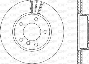 Open Parts BDR1093.20 - Brzdový kotúč -