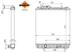 NRF 53825A - Chladič vody -