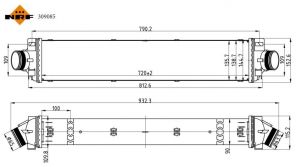 NRF 309085 - Chladič plniaceho vzduchu -